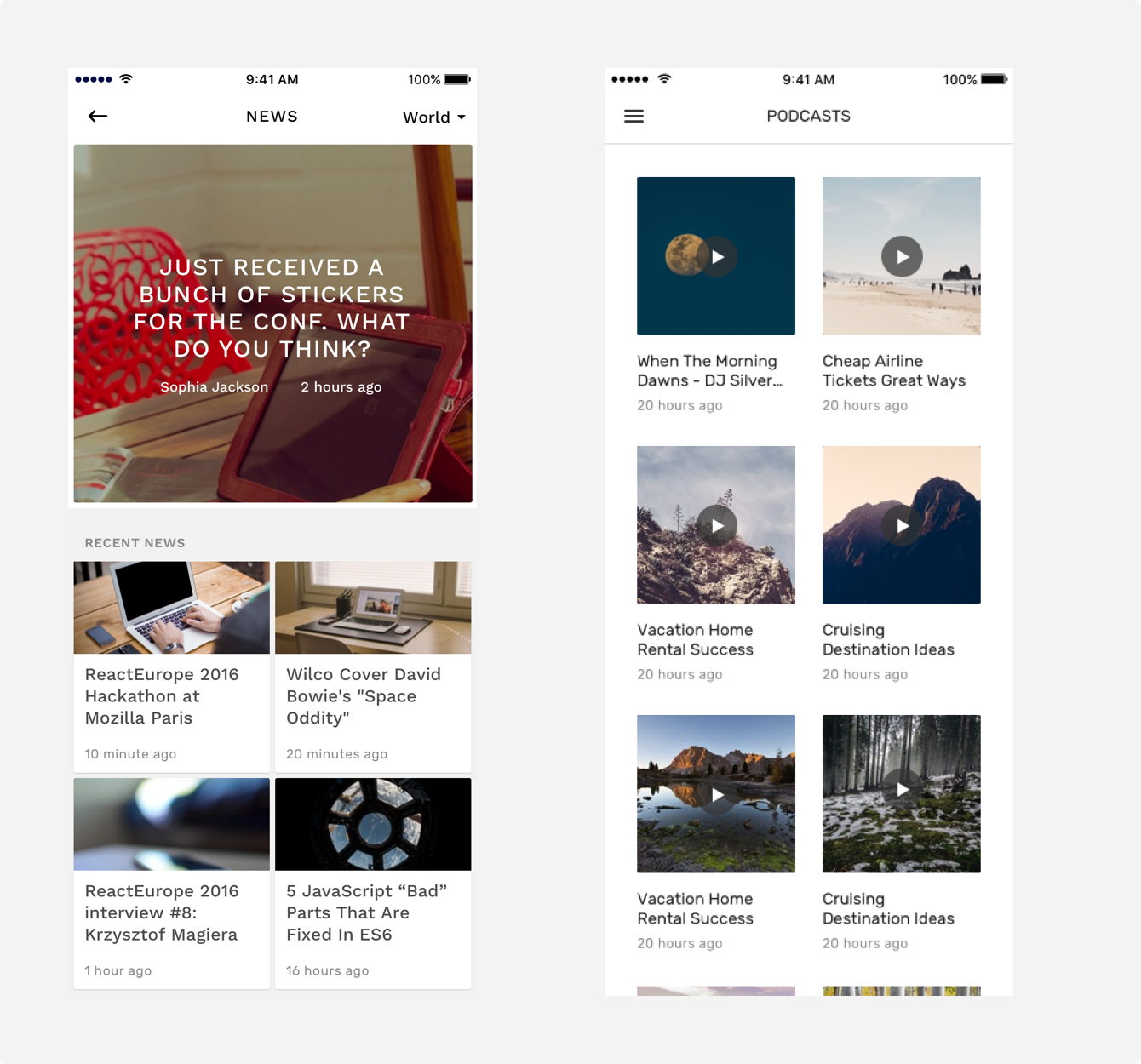 GridView (GridRow) example