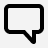 Comment (outline) icon example