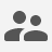 Inactive (muted) People icon example