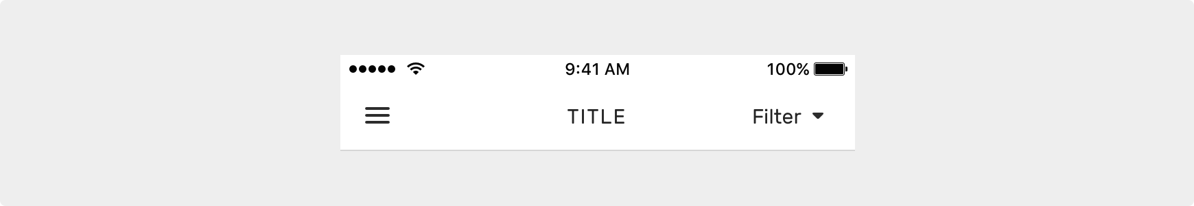 Navbar + Picker example