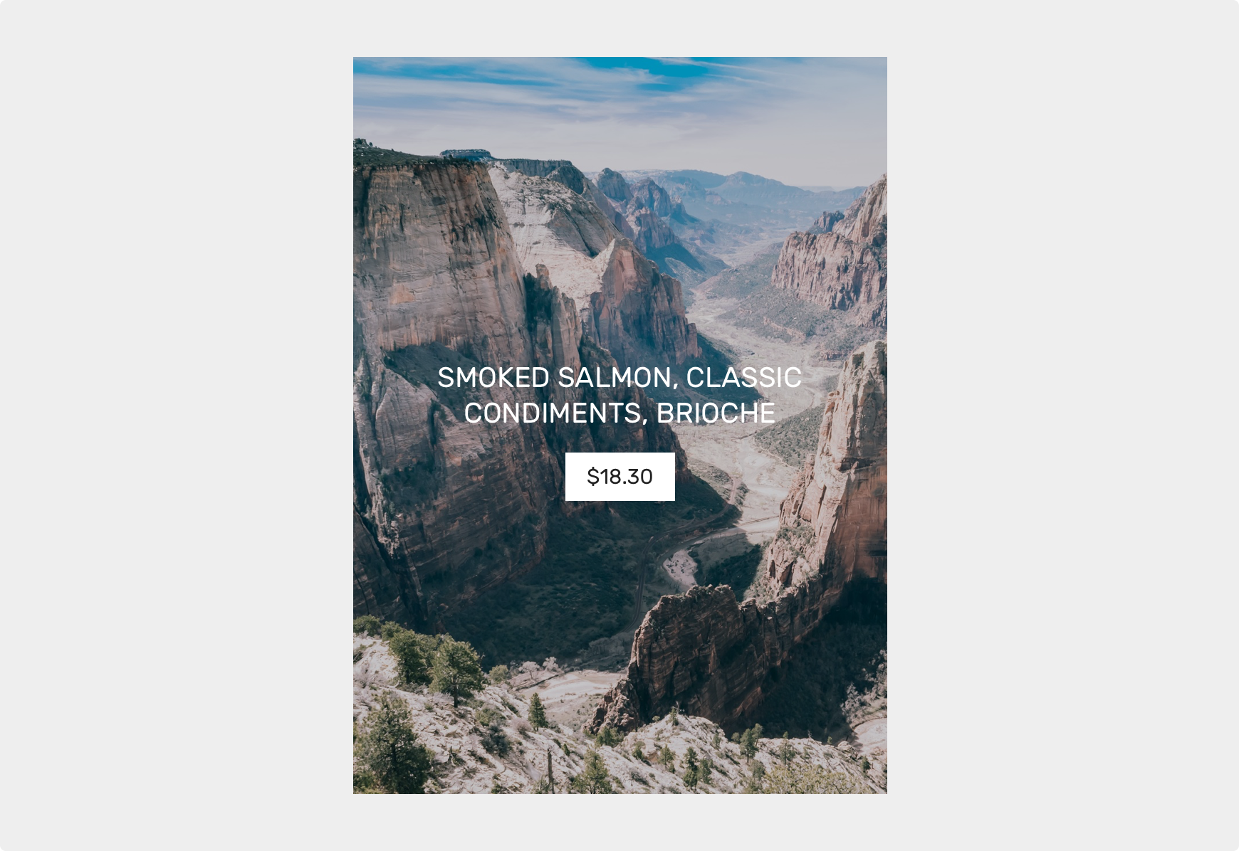 Detail large + Price tag Tile example