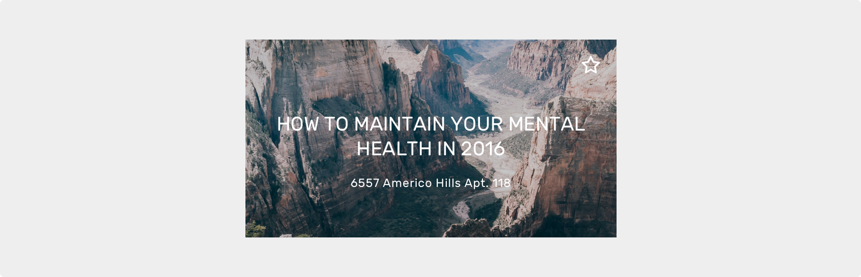 Large list item + Action icon Tile example