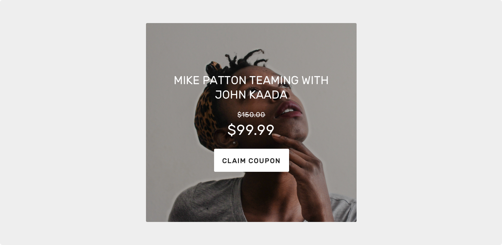 Large (featured) tile + Button Tile example